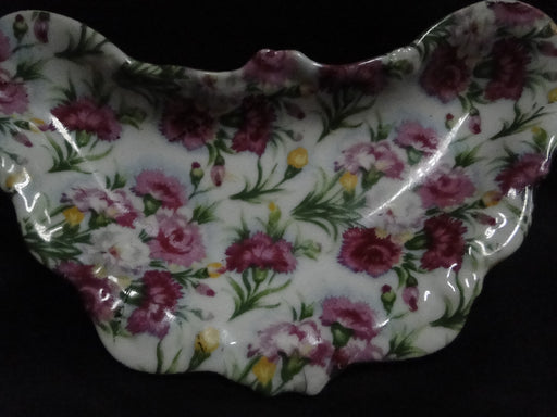 Royal Crown Avon Chintz, Pink, Yellow & White: Crescent Dish, 8 1/4" x 3 3/4"