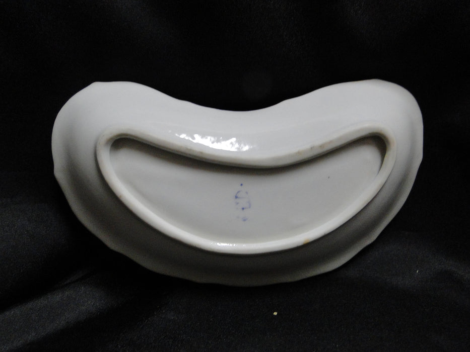 Royal Vienna Love Scene, Beehive Mark: Crescent Dish, 7 1/4" x 3 1/2"