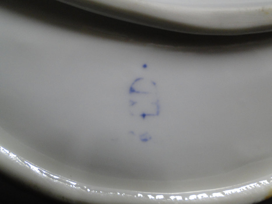 Royal Vienna Love Scene, Beehive Mark: Crescent Dish, 7 1/4" x 3 1/2"
