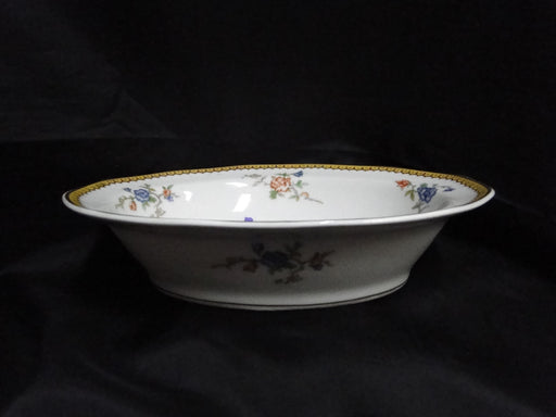 Haviland Eden, Birds & Flowers, Mustard Band: Oval Serving Bowl, As Is