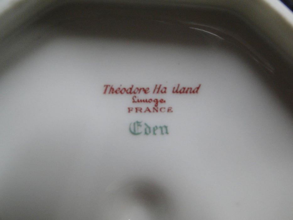 Haviland Eden, Birds & Flowers, Mustard Band: Sugar Bowl & Lid, As Is