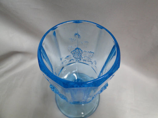 Westmoreland Paneled Grape Blue, Pressed: Water or Wine Goblet (s), 5 7/8"