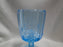 Westmoreland Paneled Grape Blue, Pressed: Water or Wine Goblet, 5 7/8", As Is