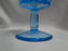 Westmoreland Paneled Grape Blue, Pressed: Water or Wine Goblet (s), 5 7/8"
