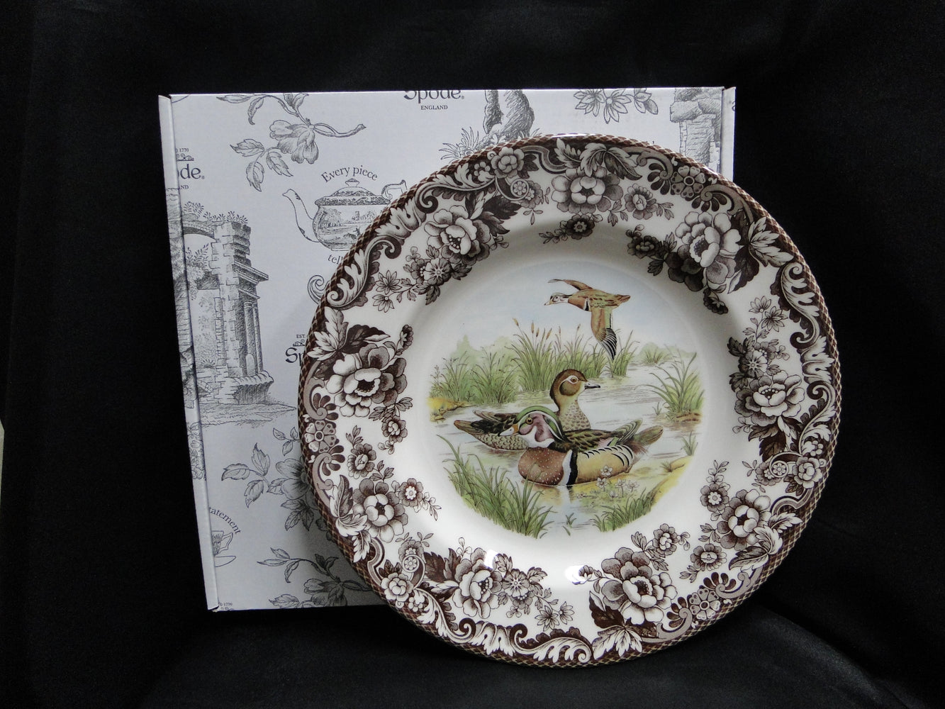 Spode Woodland Wood Duck, England: NEW Dinner Plate (s), 10 1/2", Box