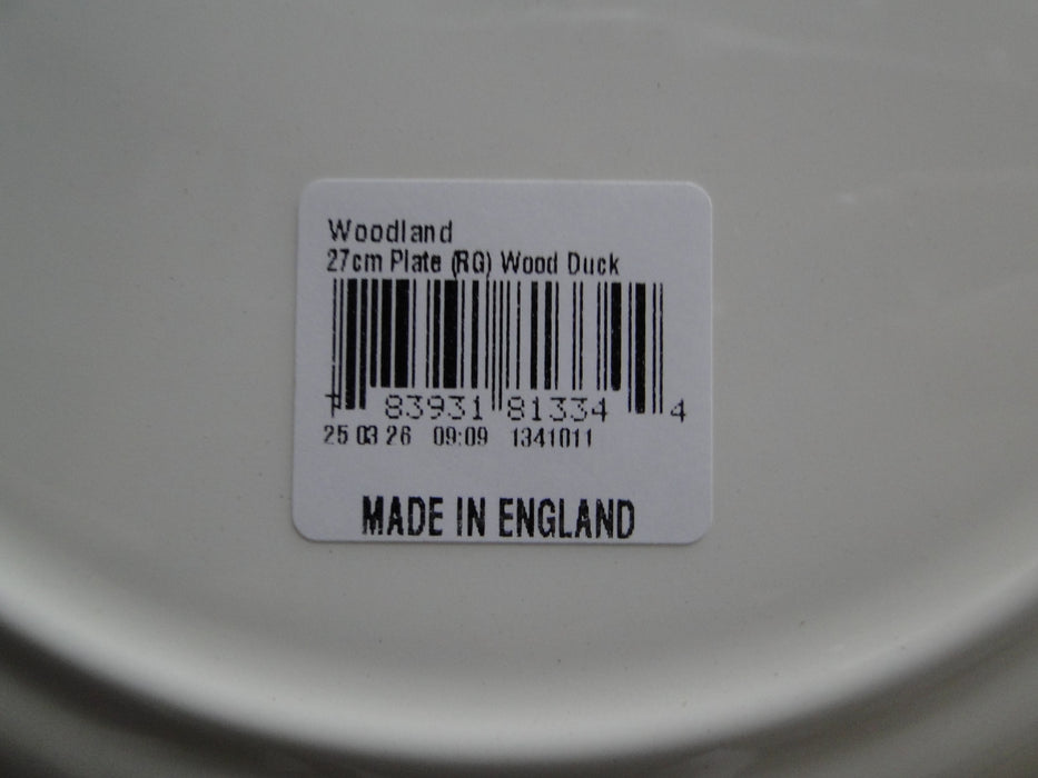 Spode Woodland Wood Duck, England: NEW Dinner Plate (s), 10 1/2", Box
