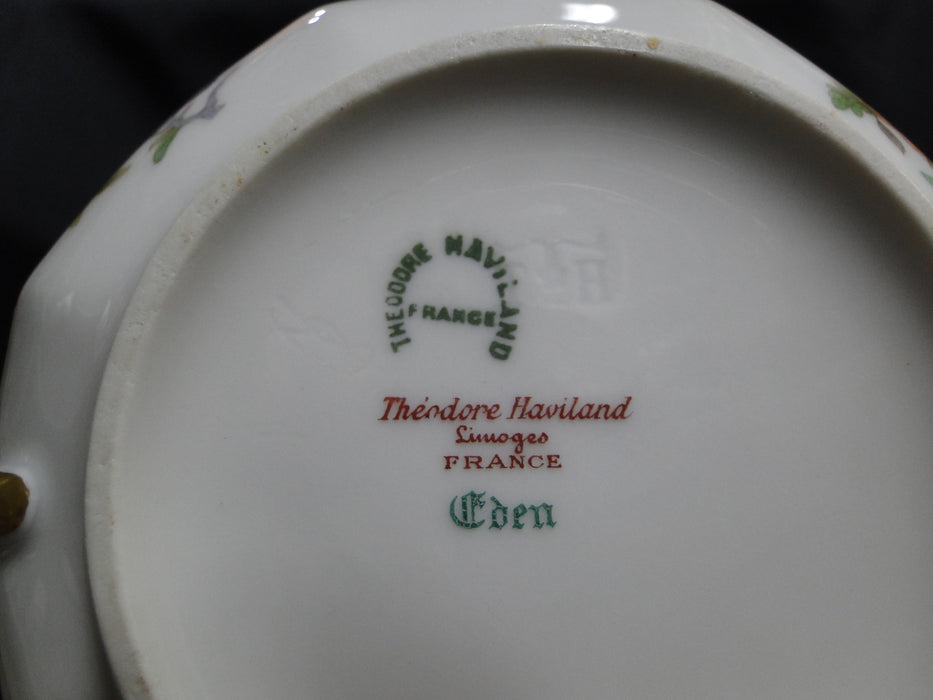 Haviland Eden, Birds & Flowers, Mustard Band: Cream Soup Bowl Only