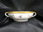Haviland Eden, Birds & Flowers, Mustard Band: Cream Soup Bowl Only