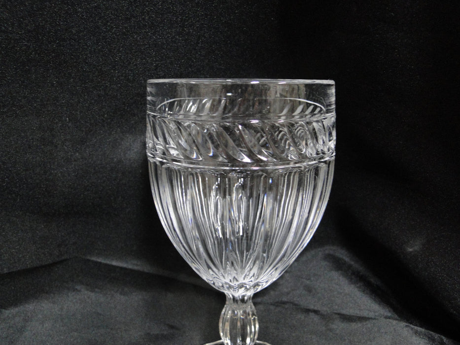 Mikasa Italian Countryside, Pressed, Swirls: Wine Glass (es), 6 3/4" Tall