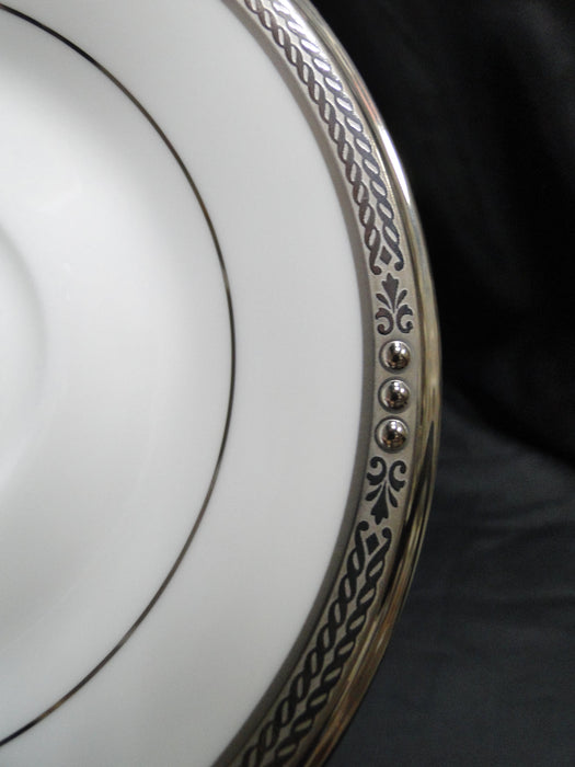 Noritake Chatelaine Platinum, 4801, Encrusted: Cup & Saucer Set (s), 3 1/8" Tall