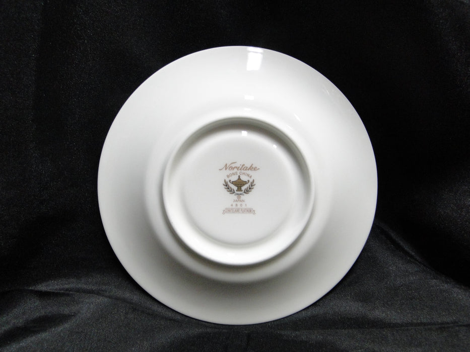 Noritake Chatelaine Platinum, 4801, Encrusted: Cup & Saucer Set (s), 3 1/8" Tall