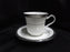 Noritake Chatelaine Platinum, 4801, Encrusted: Cup & Saucer Set (s), 3 1/8" Tall