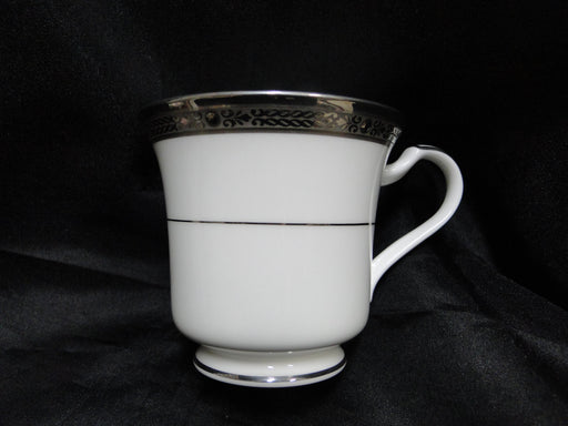 Noritake Chatelaine Platinum, 4801, Encrusted: Cup & Saucer Set (s), 3 1/8" Tall