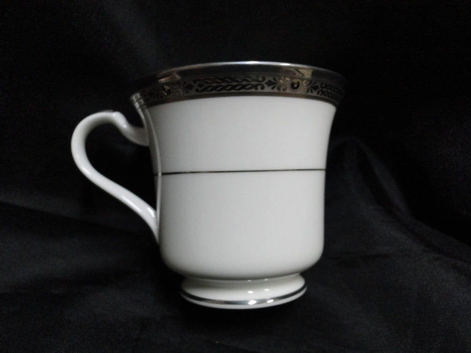 Noritake Chatelaine Platinum, 4801, Encrusted: Cup & Saucer Set (s), 3 1/8" Tall