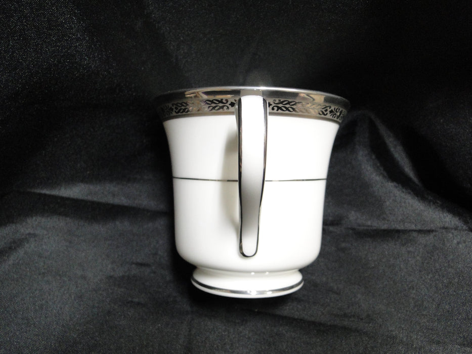 Noritake Chatelaine Platinum, 4801, Encrusted: Cup & Saucer Set (s), 3 1/8" Tall