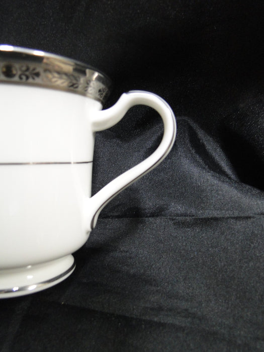 Noritake Chatelaine Platinum, 4801, Encrusted: Cup & Saucer Set (s), 3 1/8" Tall