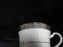 Noritake Chatelaine Platinum, 4801, Encrusted: Cup & Saucer Set (s), 3 1/8" Tall