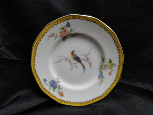 Haviland Eden, Birds & Flowers, Mustard Band: Bread Plate (s), 6 3/8"