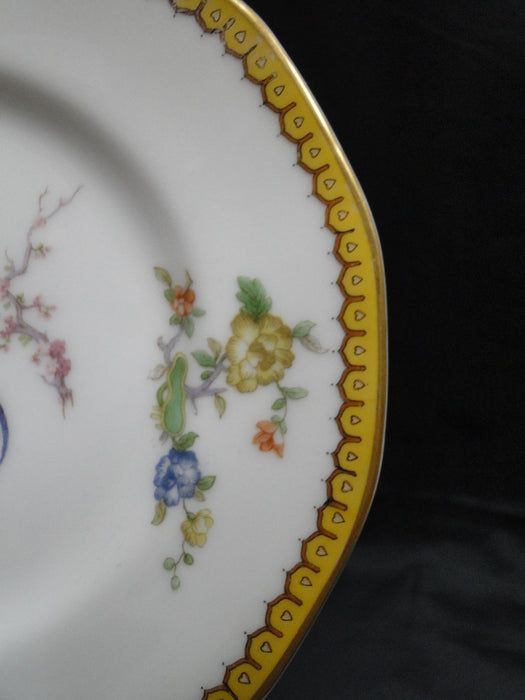 Haviland Eden, Birds & Flowers, Mustard Band: Bread Plate (s), 6 3/8"