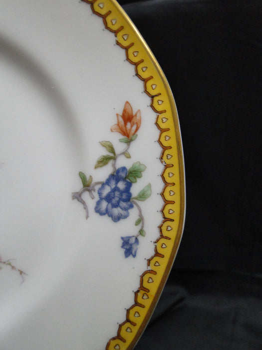 Haviland Eden, Birds & Flowers, Mustard Band: Bread Plate (s), 6 3/8"