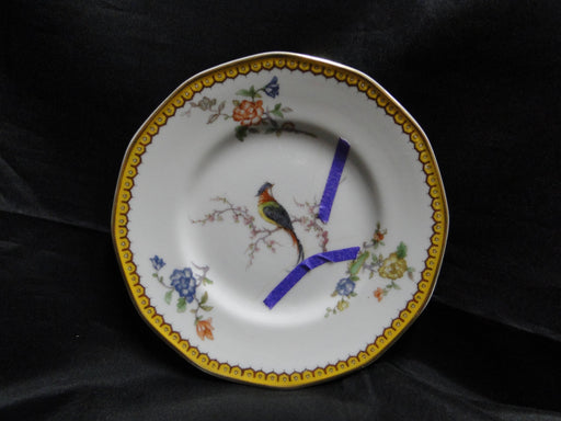 Haviland Eden, Birds & Flowers, Mustard Band: Bread Plate, 6 3/8", As Is
