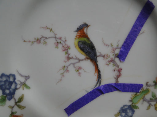Haviland Eden, Birds & Flowers, Mustard Band: Bread Plate, 6 3/8", As Is