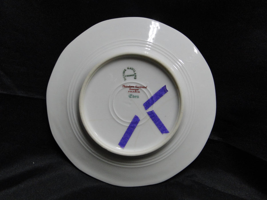 Haviland Eden, Birds & Flowers, Mustard Band: Bread Plate, 6 3/8", As Is