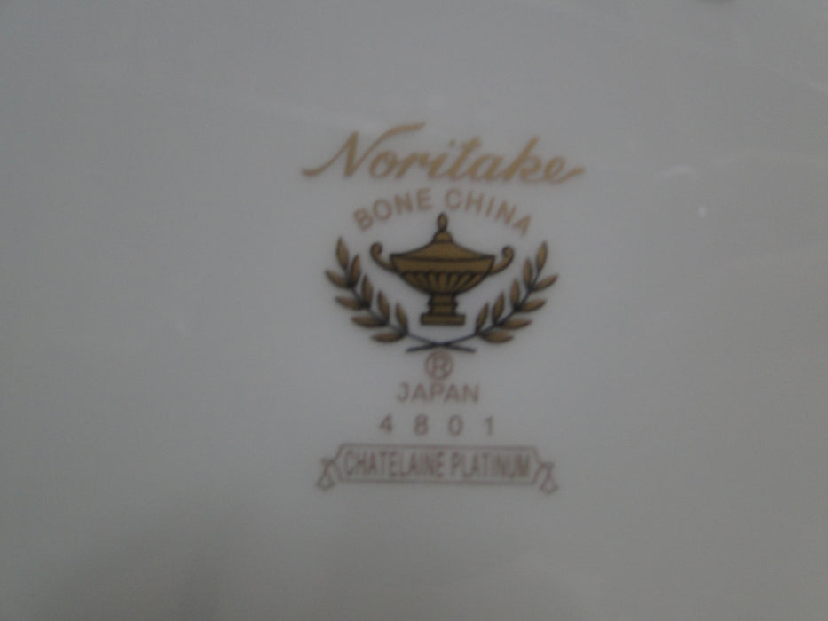 Noritake Chatelaine Platinum, 4801, Encrusted: Salad Plate (s), 8 1/4"