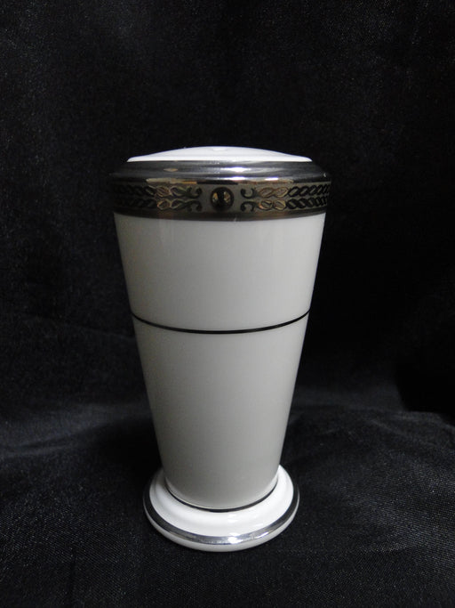 Noritake Chatelaine Platinum, 4801, Encrusted: Salt OR Pepper Shaker, 4 Holes