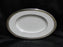 Noritake Chatelaine Platinum, 4801, Encrusted: Gravy Boat Underplate / Relish