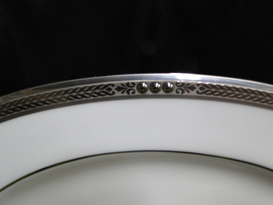 Noritake Chatelaine Platinum, 4801, Encrusted: Gravy Boat Underplate / Relish