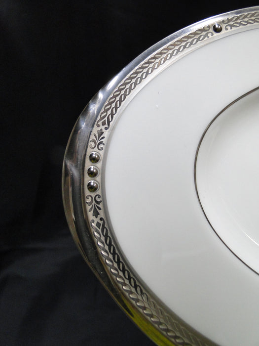 Noritake Chatelaine Platinum, 4801, Encrusted: Gravy Boat Underplate / Relish