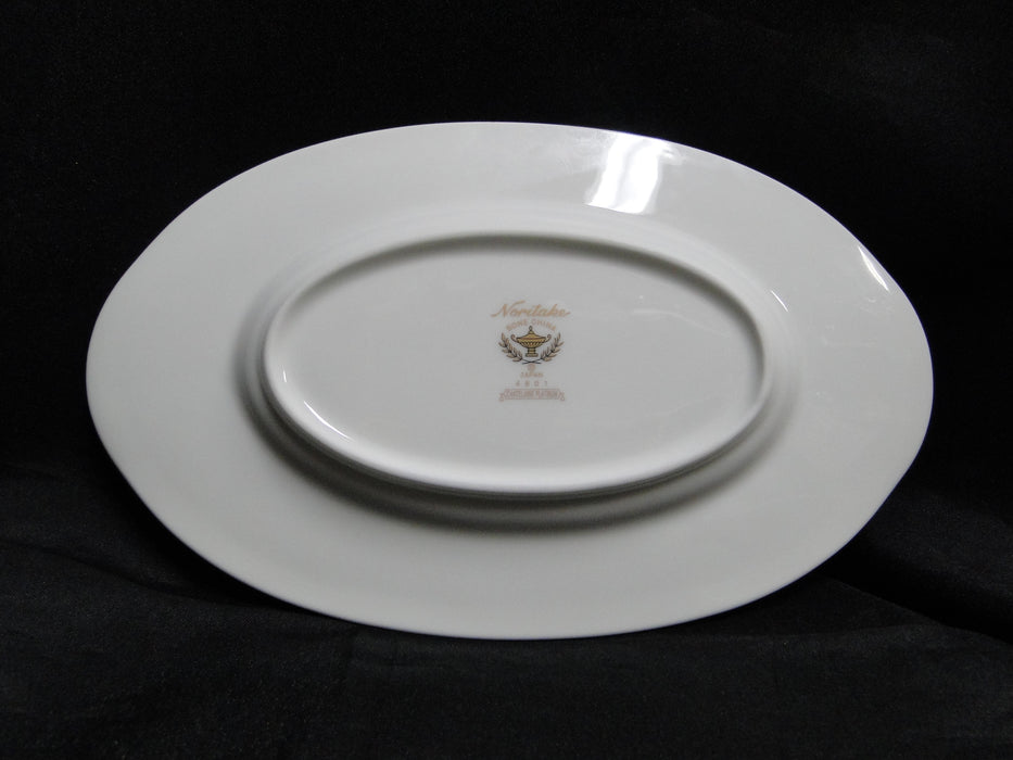 Noritake Chatelaine Platinum, 4801, Encrusted: Gravy Boat Underplate / Relish