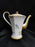 Haviland Eden, Birds & Flowers, Mustard Band: Coffee Pot & Lid, 7 1/4", As Is