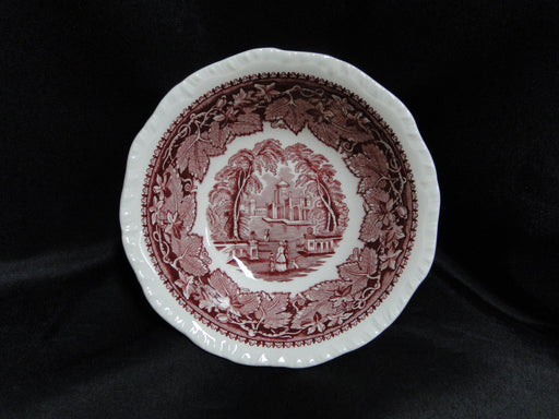 Mason's Vista Pink, Transferware: Coupe Cereal Bowl (s), 6 1/4"