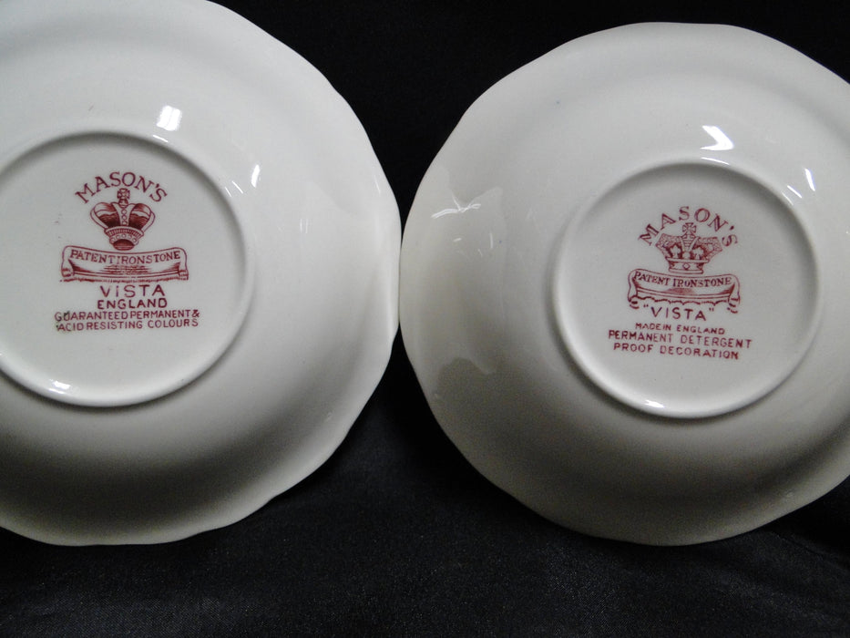 Mason's Vista Pink, Transferware: Coupe Cereal Bowl (s), 6 1/4"