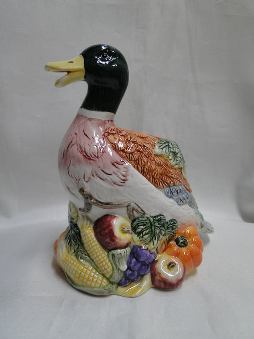 Fitz & Floyd Omnibus Harvest: Mallard Duck Shaped Creamer, 5 3/4" Tall