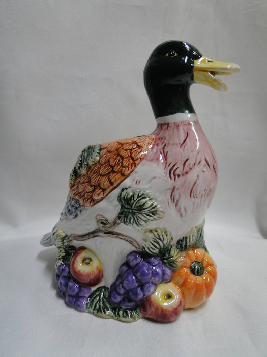 Fitz & Floyd Omnibus Harvest: Mallard Duck Shaped Creamer, 5 3/4" Tall