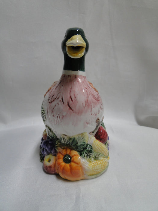 Fitz & Floyd Omnibus Harvest: Mallard Duck Shaped Creamer, 5 3/4" Tall