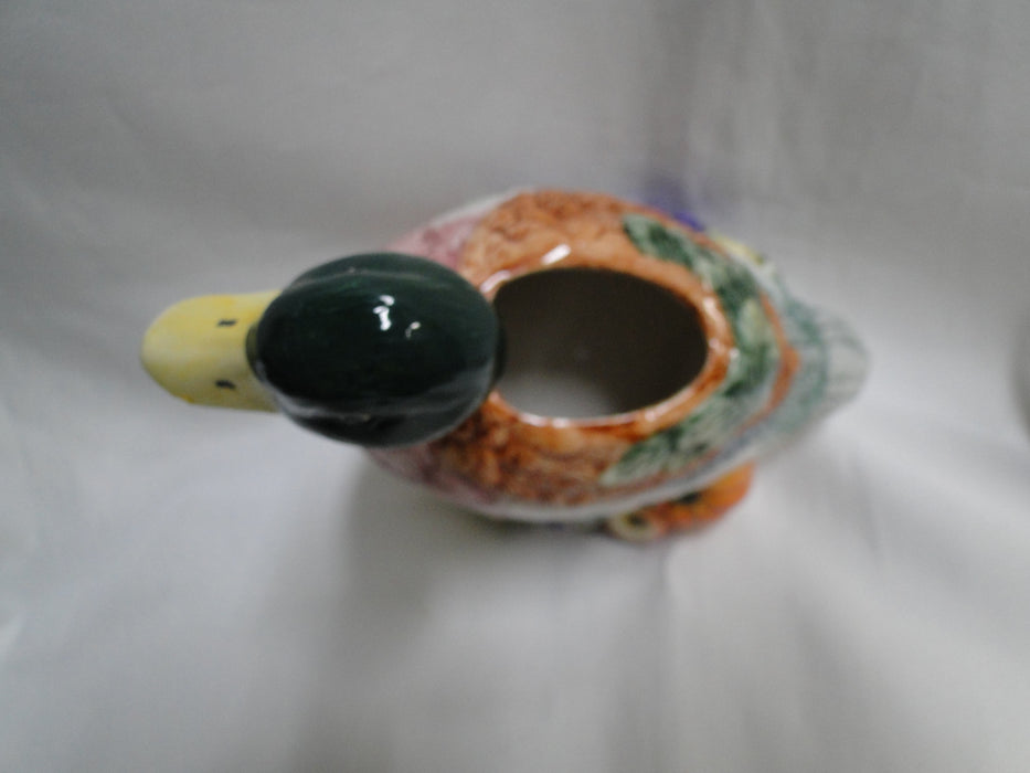 Fitz & Floyd Omnibus Harvest: Mallard Duck Shaped Creamer, 5 3/4" Tall
