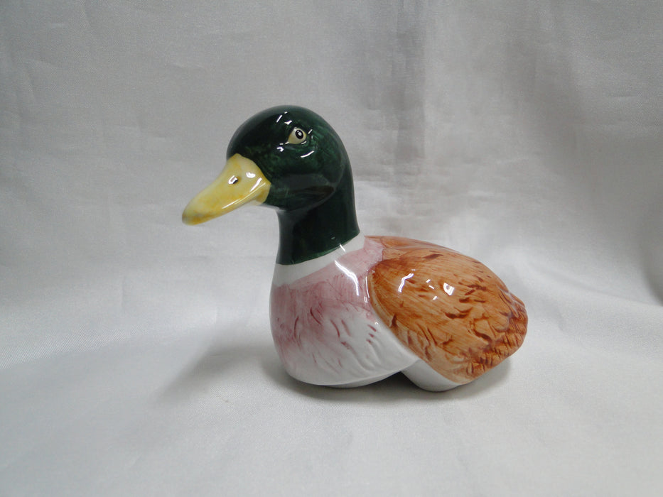 Fitz & Floyd Omnibus Harvest: Mallard Duck Shaped Sugar Bowl, 6", As Is