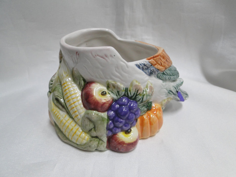 Fitz & Floyd Omnibus Harvest: Mallard Duck Shaped Sugar Bowl, 6", As Is