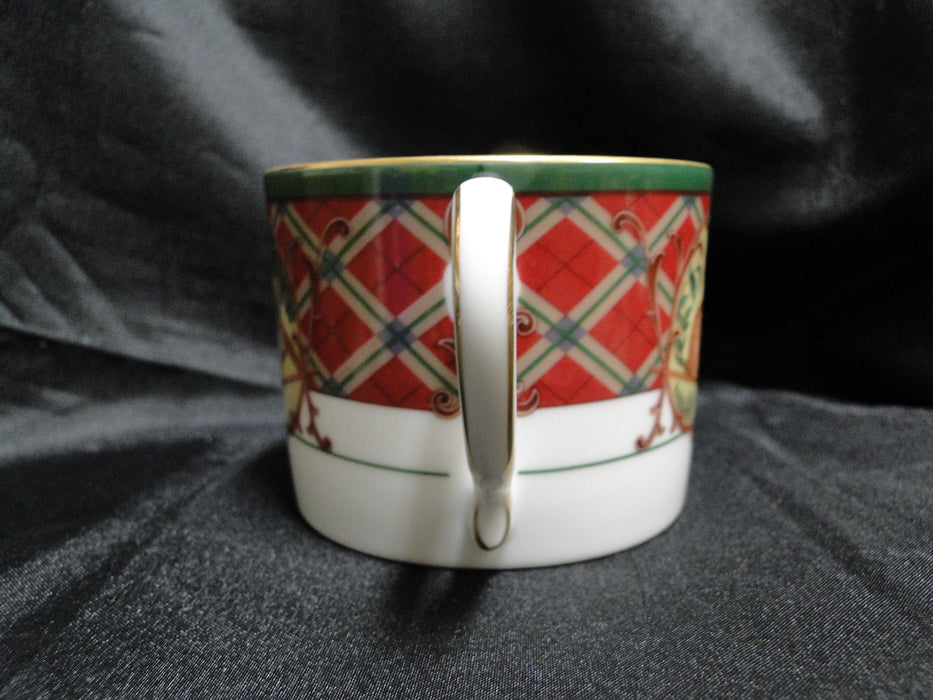 Noritake Royal Hunt, 3930, Plaid, Fruit, Animals: 2 1/2" Cup Only, No Saucer