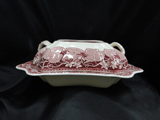 Mason's Vista Pink, Transferware: Rectangular Double Serving Bowls 11 1/4", Craz