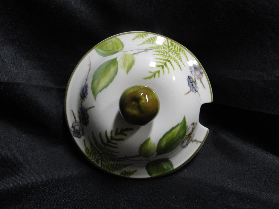 Villeroy & Boch Forsa, Berries & Leaves: Sugar Bowl w/ Handles & Lid, 4 1/4"