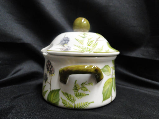 Villeroy & Boch Forsa, Berries & Leaves: Sugar Bowl w/ Handles & Lid, 4 1/4"