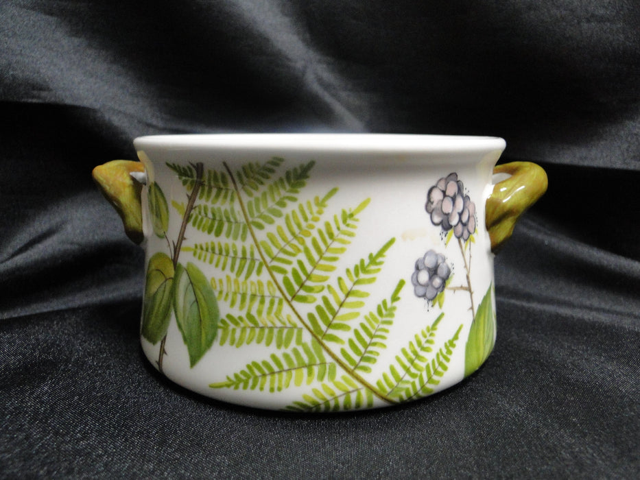 Villeroy & Boch Forsa, Berries & Leaves: Sugar Bowl w/ Handles & Lid, 4 1/4"