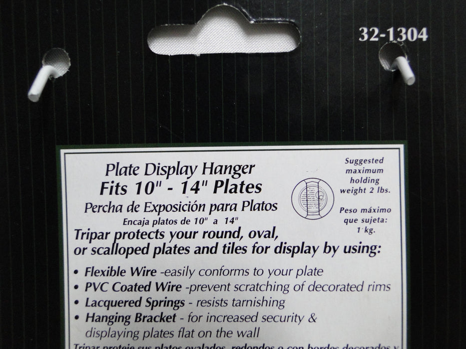 Tripar White Wire Display Hanger (s) for one 10" - 14" Plate