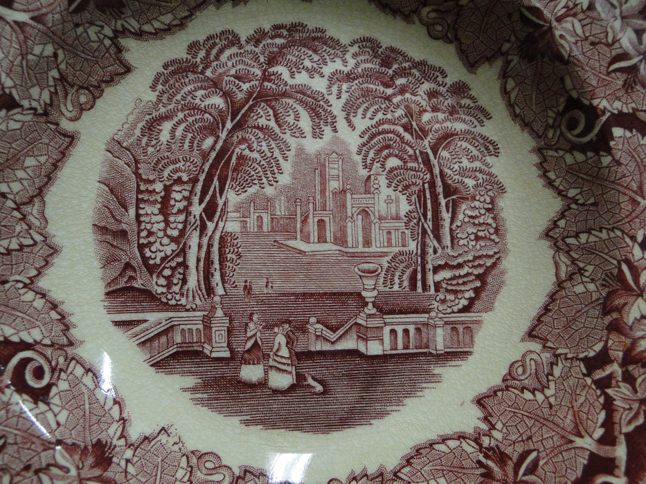 Mason's Vista Pink, Transferware: Rim Soup Bowl (s), 9", Discolor