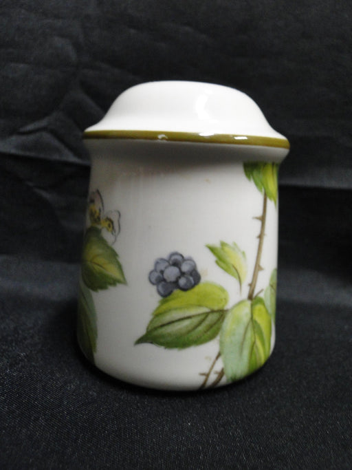 Villeroy & Boch Forsa, Berries & Leaves: Salt Shaker, 6 Holes, 3" Tall, "S"